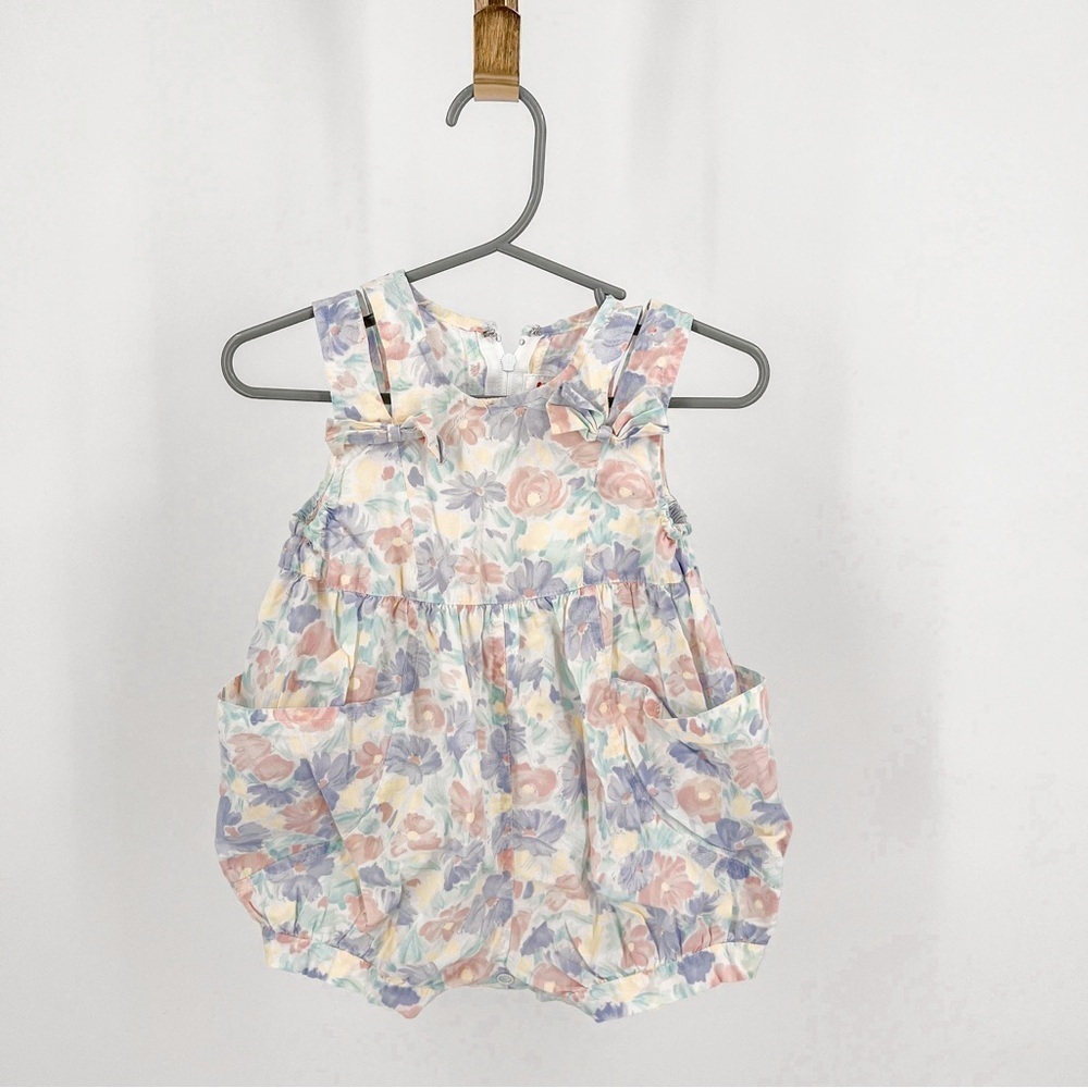 Vintage Baby Floral Romper